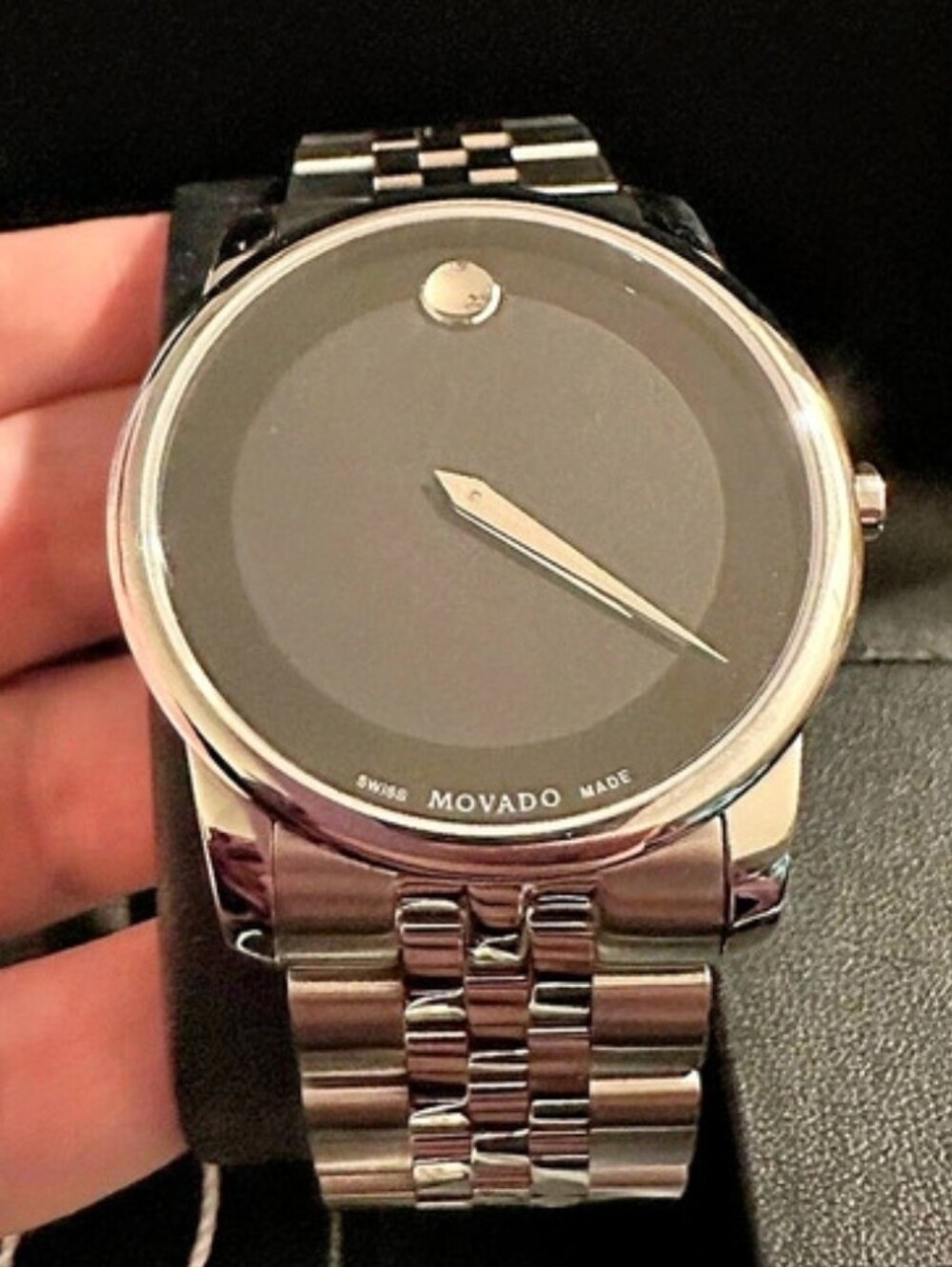 Movado Watch Silver Mens MUSEUM $1495... NEW